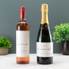 Pairs Well Well With Retirement Wine Champagne Prosecco Label Vinyl Sticker