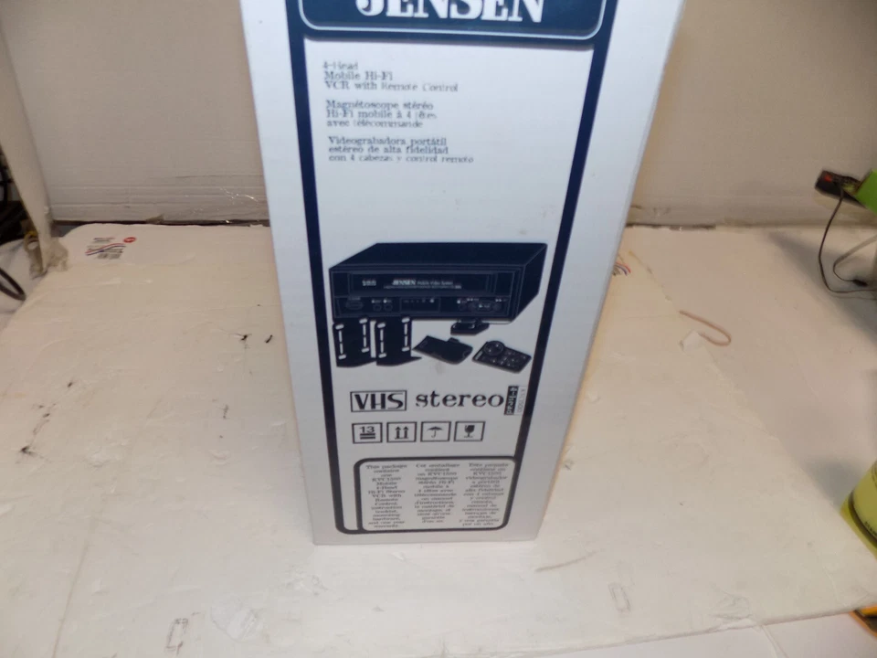 New in Box Jensen KVC1500 Stereo 4 Head Mobile VCR - Image 4 of 4