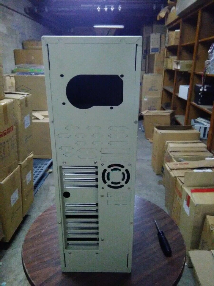 Server Full tower ATX AT PC Case Computer Case AT Pentium Tower White Wheels NEW - Image 3 of 4