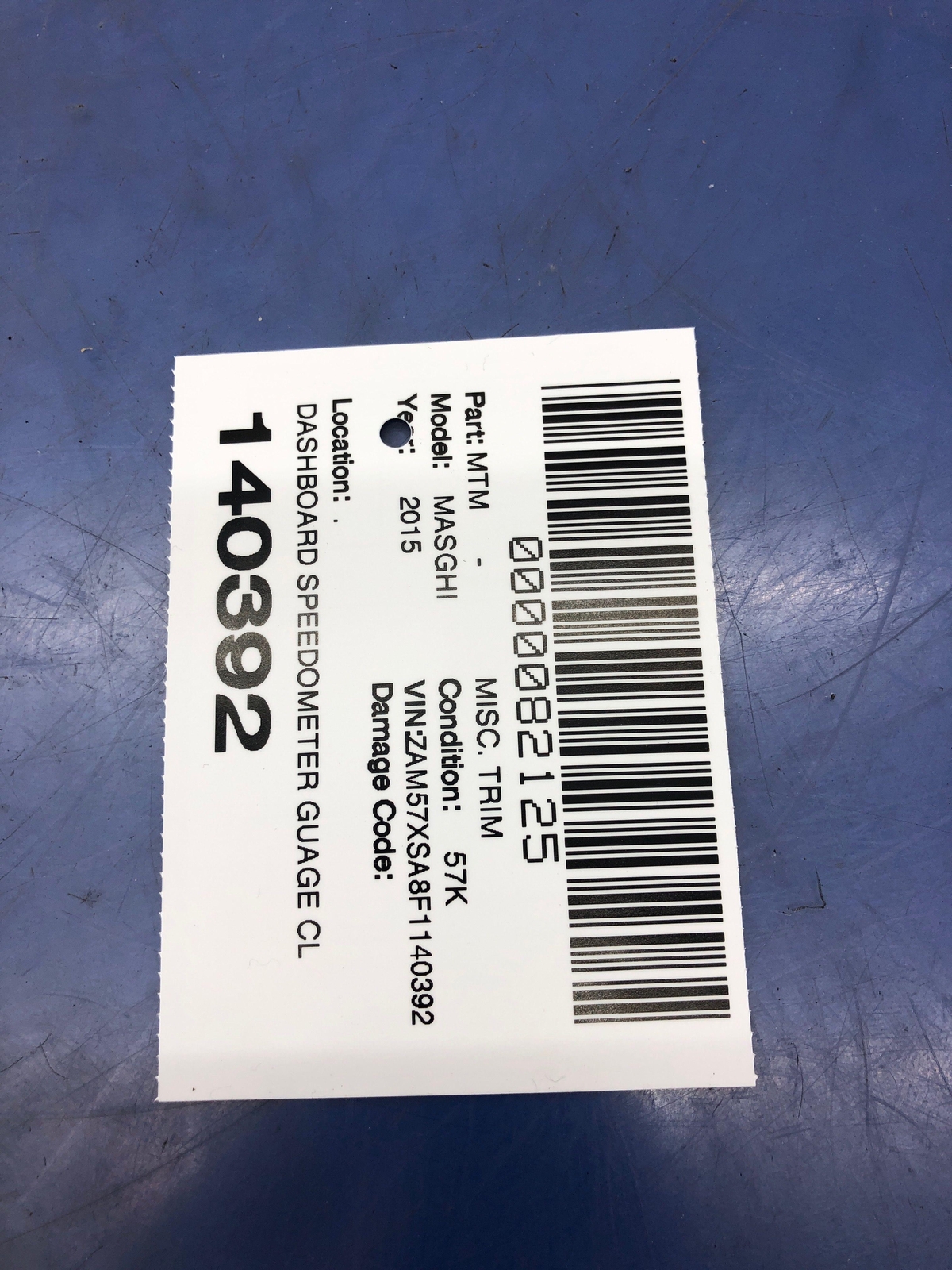 Maserati Ghibli 2014-2017 Dash trim bezel P/N 670018526
