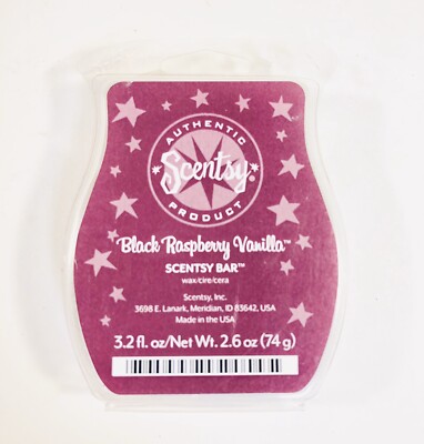 Scentsy Wax Bar Black Raspberry Vanilla Made In USA