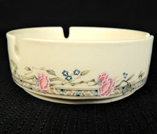 Vintage Mid Century  Ashtray Floral Steelite International Ceramic England 4”