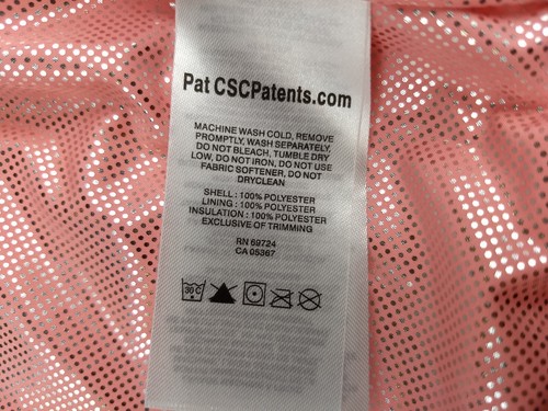 Columbia Omni Heat Puffer Jacket Peach Apricot Full Zip Coat Youth Large 14/15 - Picture 17 of 24