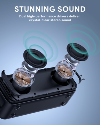 AUKEY SK-A2 ALTOPARLANTE BLUETOOTH 5.0 CASSA CON EXTRA BASSI TWS WIRELESS - Photo 2/9
