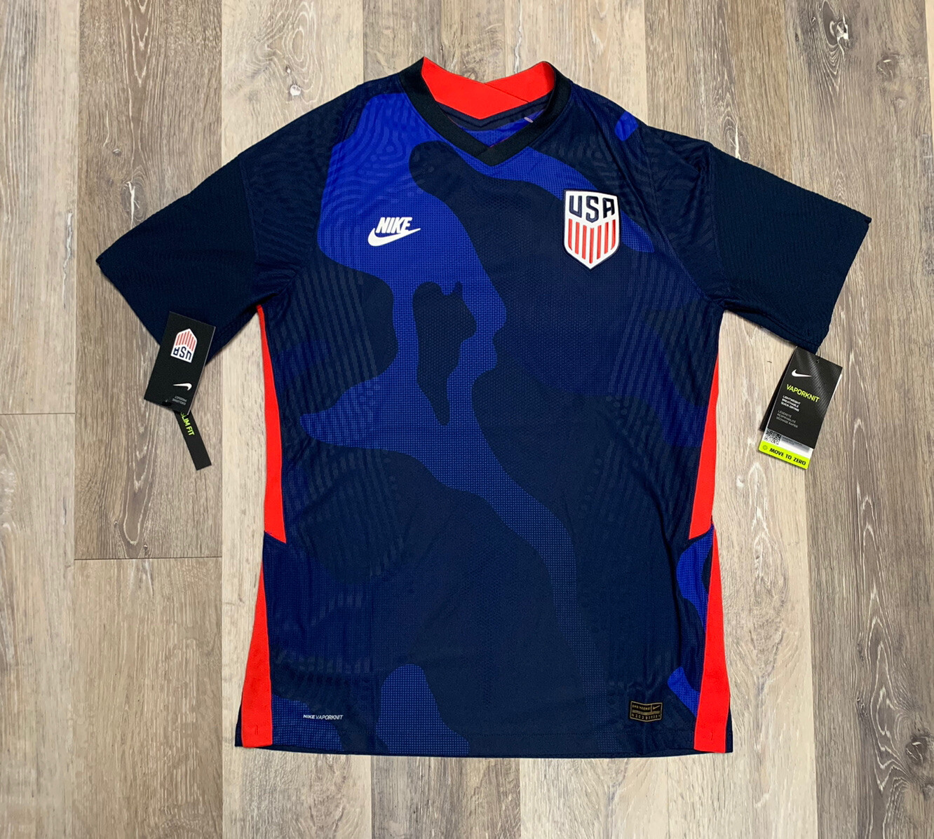 Men’s Size Medium Nike 2020 USMNT USA National Team Vaporknit Away Jersey Blue