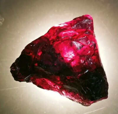 Extremely Rare Painite Red Facet Rough Shape Natural Certified 50+ Ct Gemstone
