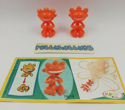 TR019 Orange Crayon + Variant + 2 BPZ Kinder Surprise Italy 2012/2013