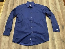 Chaps Shirt, Men's Size 15-15.5, 32/33, Medium, Blue, Regular Fit, Button Up