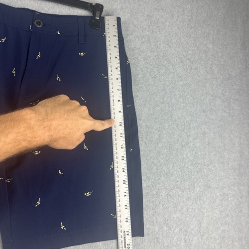 Under Armour Shorts Mens 32 AOP Birds Chino Golf Stretch Casual Performance 9” - Picture 10 of 10