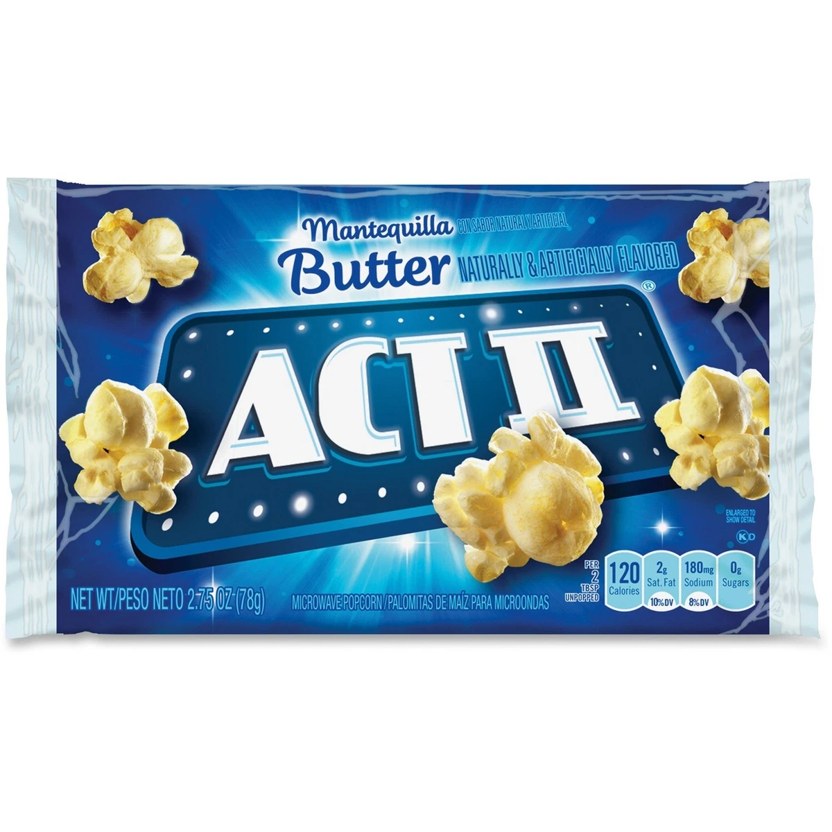 Act II Microwave Popcorn 2.75oz. 36 BX Butter 23223