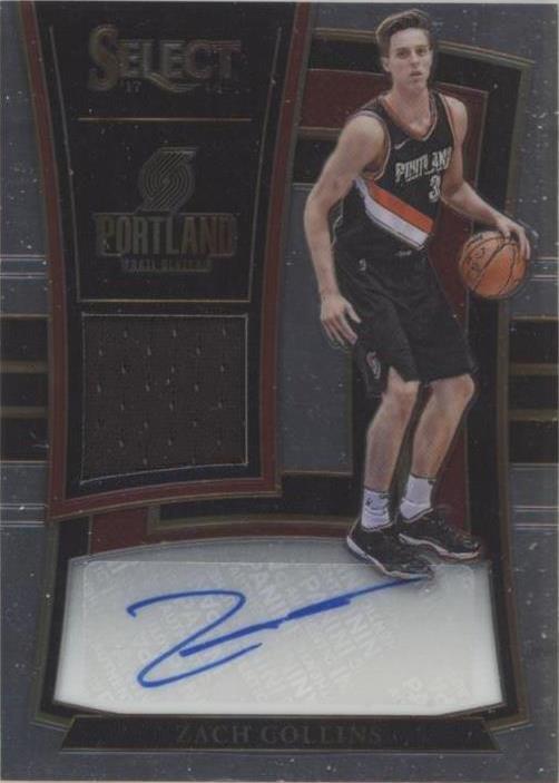 2017-18 Panini Select - Zach Collins #RJA-ZCL - 1 of 2