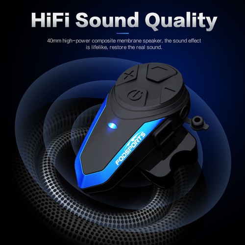 3 Riders Helmet Communication System 1KM Motorcycle Intercom Headset Bluetooth - Picture 2 of 12