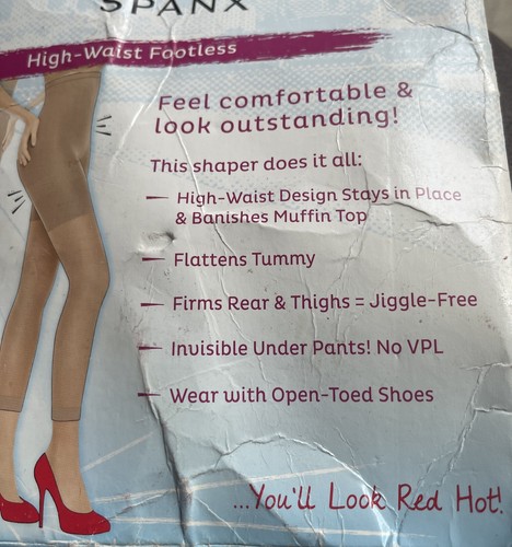 ASSETS Red Hot Label SPANX Shaper Super Control High Waist Panty Size 2/B Barest - Picture 2 of 7