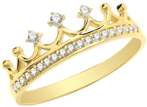 Gold Cluster Fine Diamond Rings