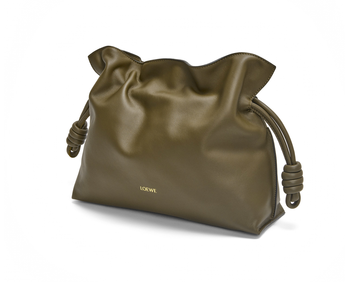 NWT Authentic Loewe Flamenco clutch in nappa calfskin