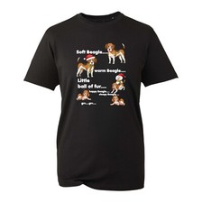 Beagle Dog Christmas T-Shirt, Happy Christmas Santa Cap Xmas Gift Unisex Top