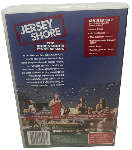 Jersey Shore Season 6 The Uncensored Final Season DVD (Region 4) Free Postage - Picture 2 of 9