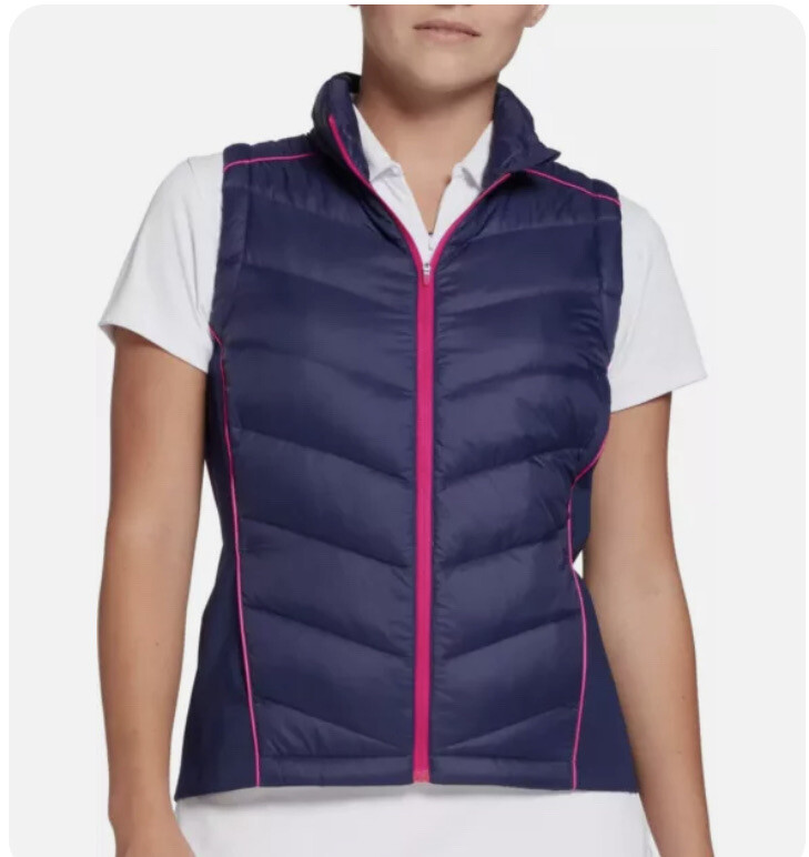 Women's Slazenger Down Fill Tech Nightfall Purple Golf Vest Sz XXL NWT $70
