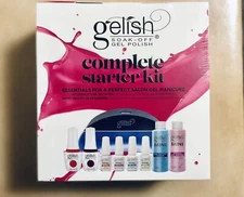 Gelish Complete Starter Mini Basix LED Gel Nail Soak Off Polish Kit Set Package