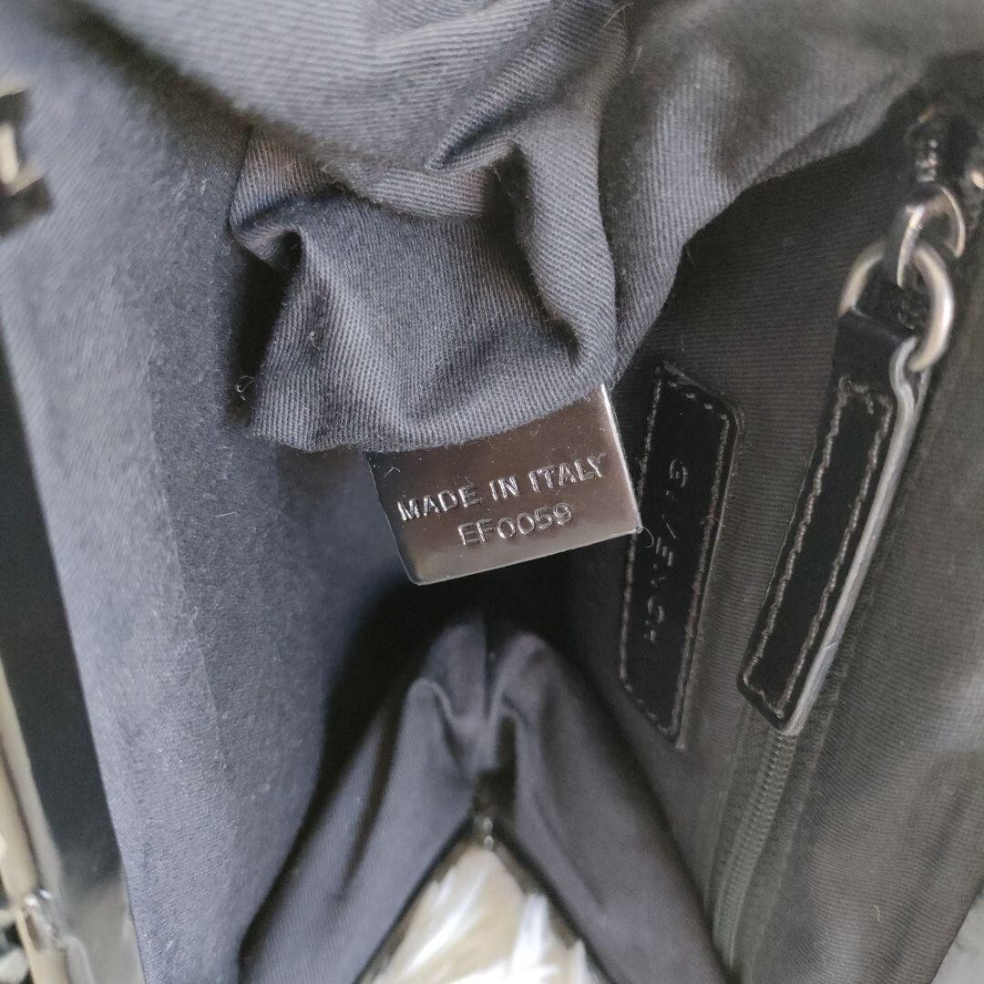 Givenchy Infinity Chain Handle Black Leather Bag … - image 7