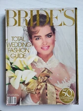 August/September 1984 BRIDE'S magazine BROOKE SHIELDS Renee Simonsen Carol Alt