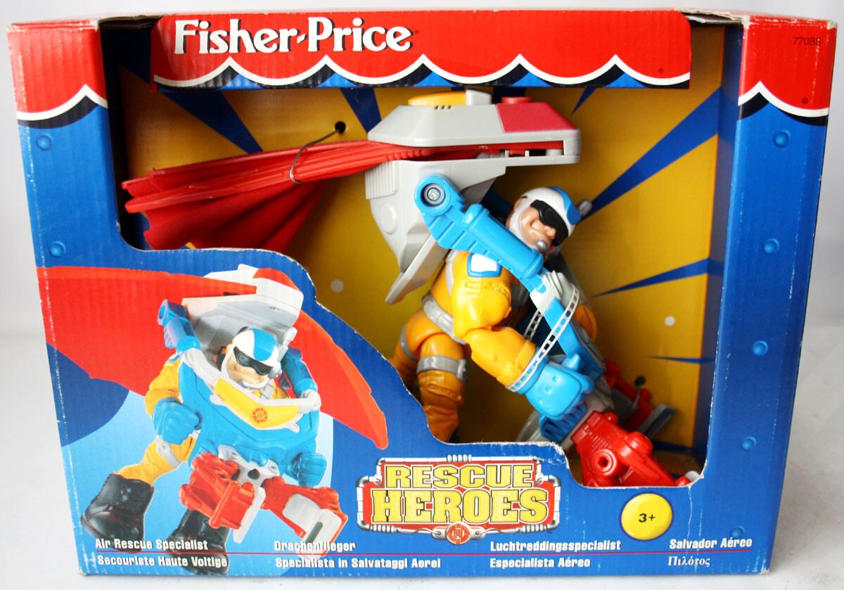 RARE 1998 FISHER PRICE RESCUE HEROES AIR RESCUE SPECIALIST NEW