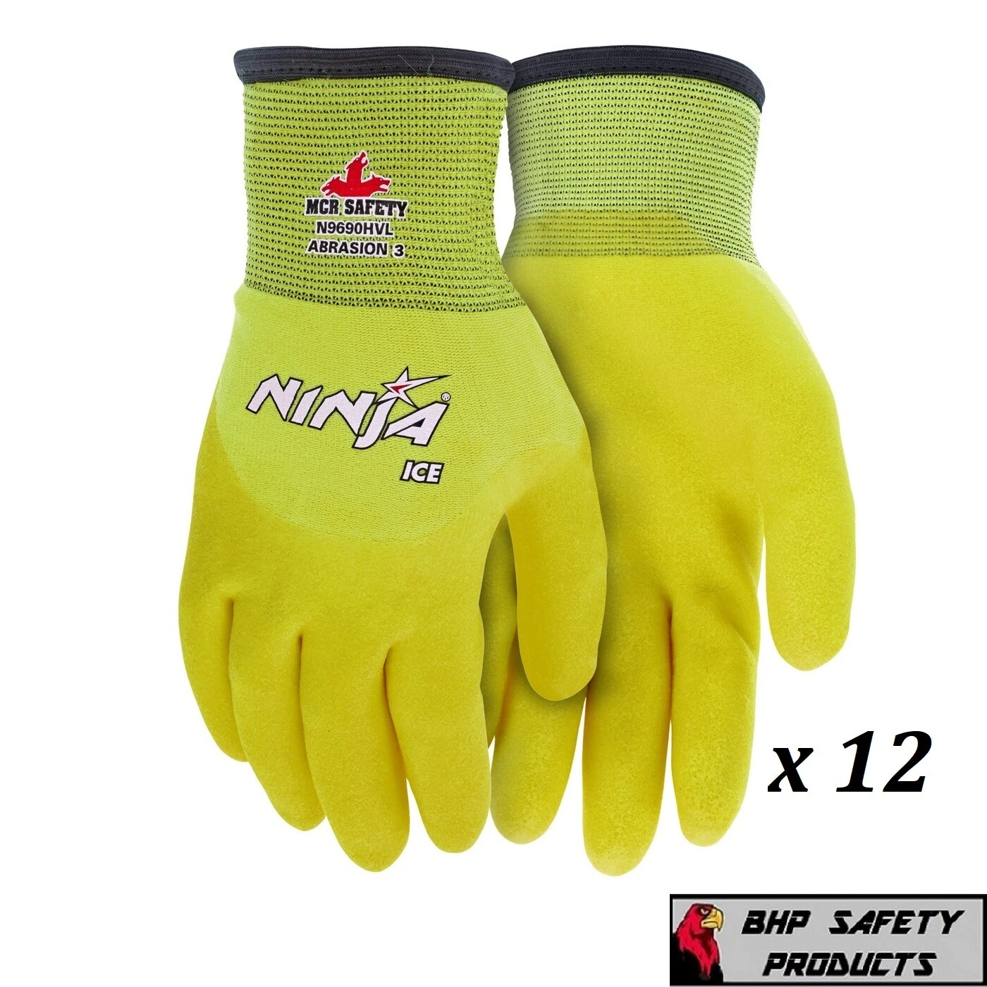 MCR SAFETY NINJA ICE *HI-VIS* INSULATED WINTER WEATHER WORK GLOVES 12/PR - 1 DOZ
Opens in a new wind