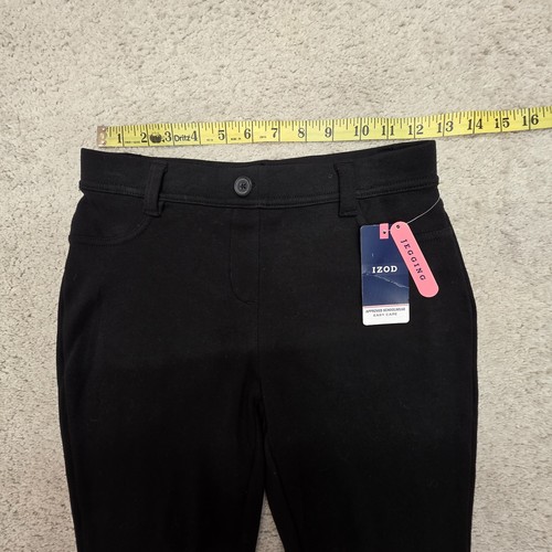 Girls IZOD Approved Schoolwear Uniform Stretch Black Jeggings Long Size 7 - Picture 3 of 11