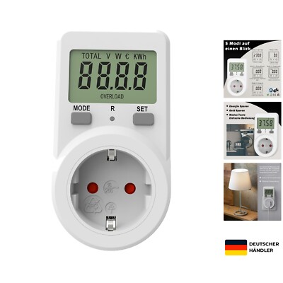 Electricity Meter for Socket Power Meter Socket, Energy Cost Meter , Power Co...
