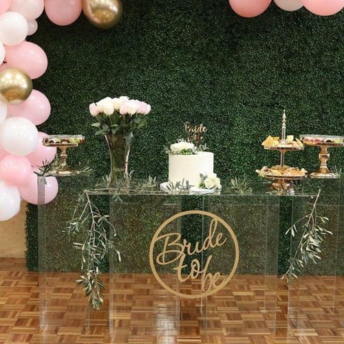5 pcs Clear Acrylic Display Boxes Centerpieces Pedestal Riser Columns Wedding - Picture 3 of 9
