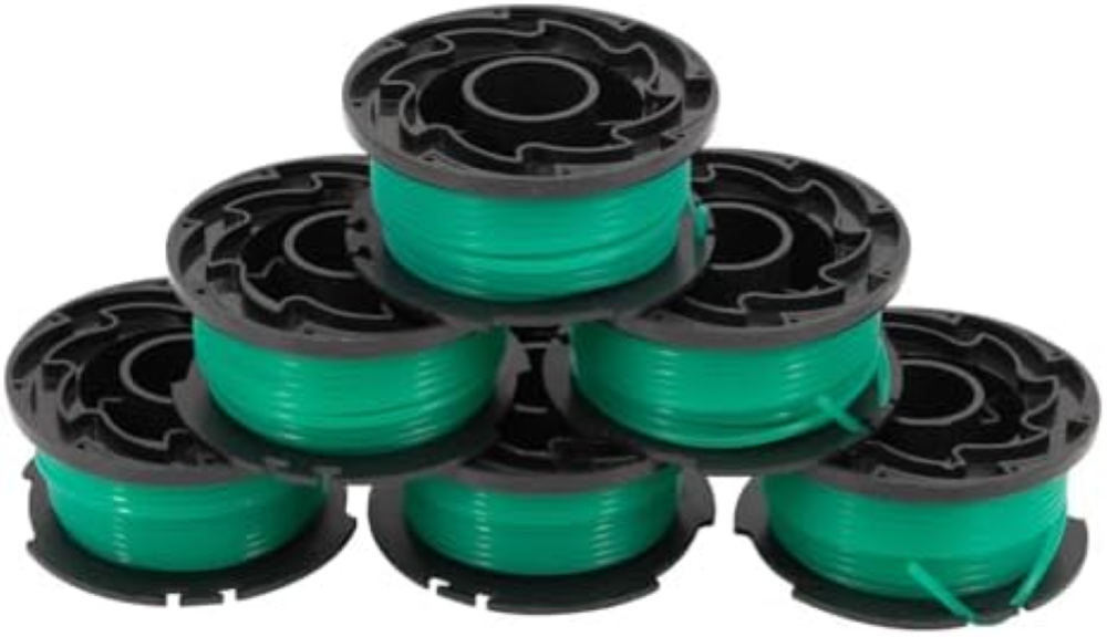 6 bobine di filo per Black & Decker GL7033 GL8033 GL9035 lunghezza 6 m, in nylon