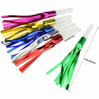 Party Blowers Blowouts Loot Bag Filler Foil Noise Toy Birthday Christmas Parties