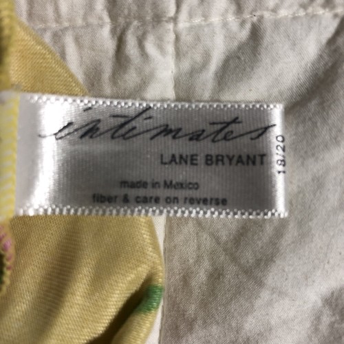 Vintage Lane Bryant Liquid Skin Rayon Hi Cut Bikini 18/20 Yellow orchid Panties - Picture 6 of 7