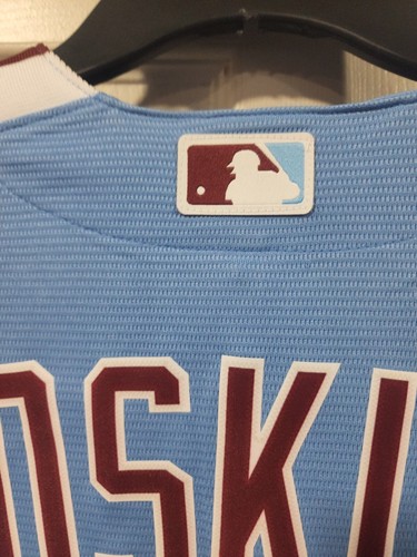 Nike Rhys Hoskins Retro 80's Style Philadelphia Phillies Jersey L $135 - 第 9/12 張圖片