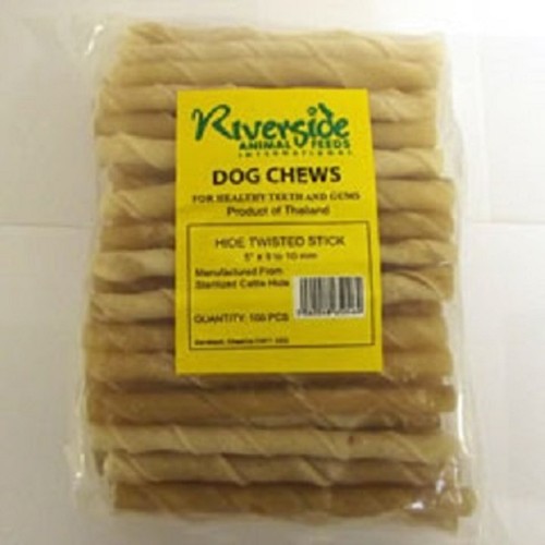 100 x 5 INCH x 910MM TOP QUALITY RAWHIDE TWISTS DOG CHEWS eBay