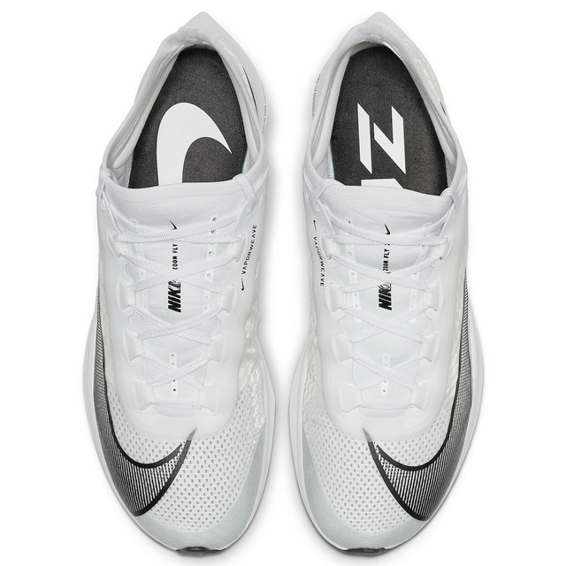 Nike Zoom Fly 3 AT8240-100 White/Black/Metallic White Men's Running Shoes | eBay