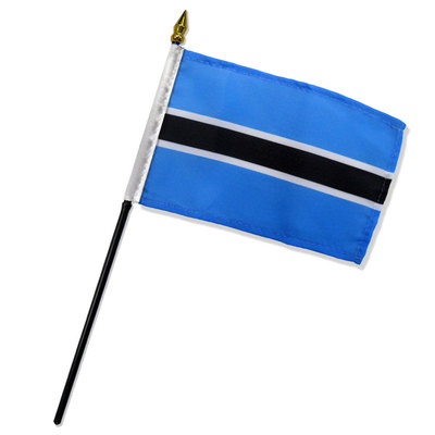 2 Pack Botswana 4''x6'' Flag Desk Table Stick