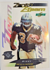 1999 Score Supplemental   47/100  Zenith Z-Team #13   Ricky Williams