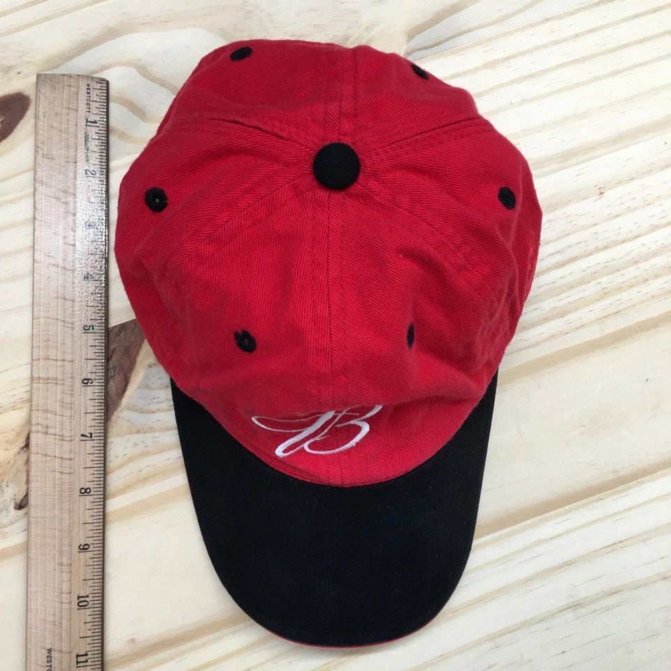 Gorra de béisbol Budweiser Chase Authentics para hombre roja OS ala curva logotipo bordado Foto 3 de 4