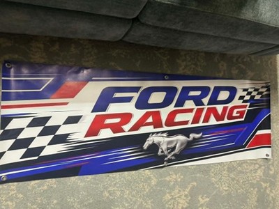  Ford Racing Banner 60x20 Mustang Racing Garage Banner Ford Performance