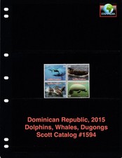 $12.50 Scott Value - 2015 DOMINICAN REP Marine Mammals scarcer CV MNH NH UMM