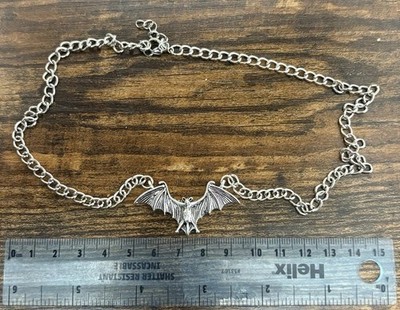 Emo Gothic Silver Bat Nacklace/Choker Unisex