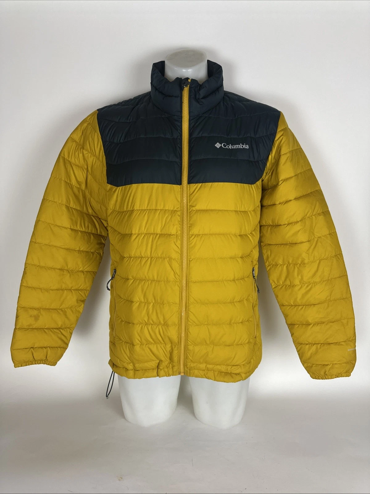 Columbia Powder Lite Omni Heat Jacket Yellow Black Men’s SZ M