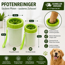 Pfotenreiniger für Hunde Pfotenwischer Massagebürste Hund Katze Pfoten