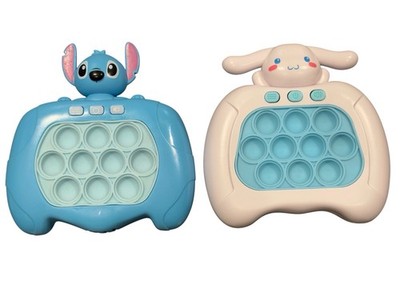 Quick Push Pop It Game   Stitch & Cinnamoroll Fidget Toy Lot Of 2