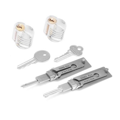 2-in-1 Stainless Steel Key Decoder SS001 PRO SS002 PRO Lock Decoder Repair Tools