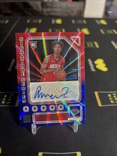Amen Thompson #SS-AMN Signature Series Holo Red and Blue Laser /25 HOU Rockets 