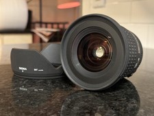 Sigma 20mm f/1.8 EX DG Aspherical RF Lens for Canon EF Mount with Hood