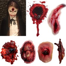 Halloween Temporary Tattoo - Bloody Wound Tattoos Realistic Blood Stickers Fake