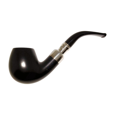 Peterson Ebony Spigot (68) Fishtail...Sterling Silver...New In Box...Ireland